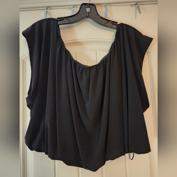 Ramy Brook NWT Black Women's Pleated Bubble Top $250 Size XXL Club Party - Picture 5 of 9